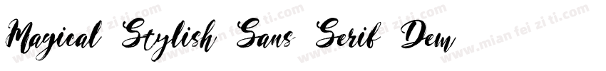 Magical Stylish Sans Serif Demo字体转换